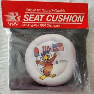 Los Angeles 1984 Olympics Inflatable Seat Cushion - White